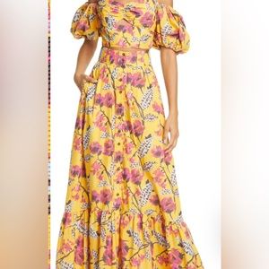 A.L.C. Lillie Maxi Skirt in Yellow Size 6